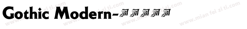 Gothic Modern字体转换